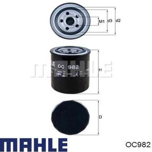 Купить OC982 Mahle Original Фильтр центробежный очистки масла