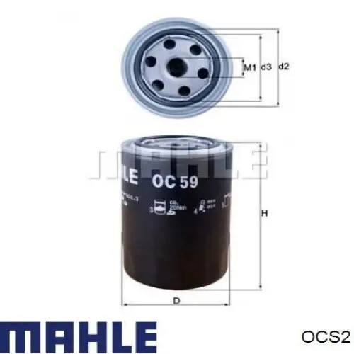 OCS2 Mahle Original Съемник масляного фильтра