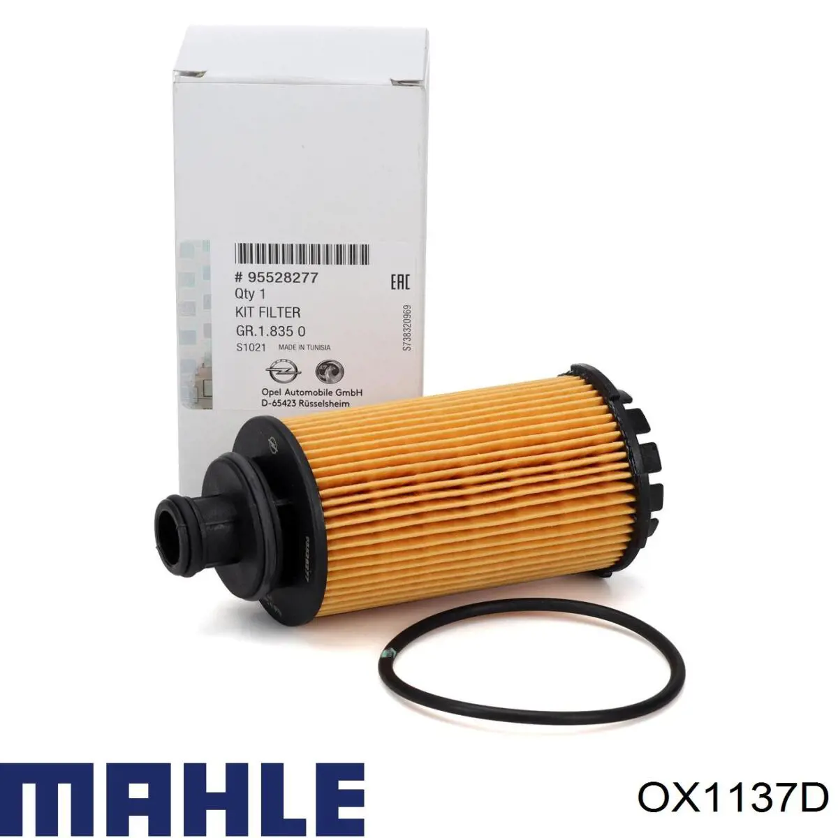 OX1137D Mahle Original filtro de óleo