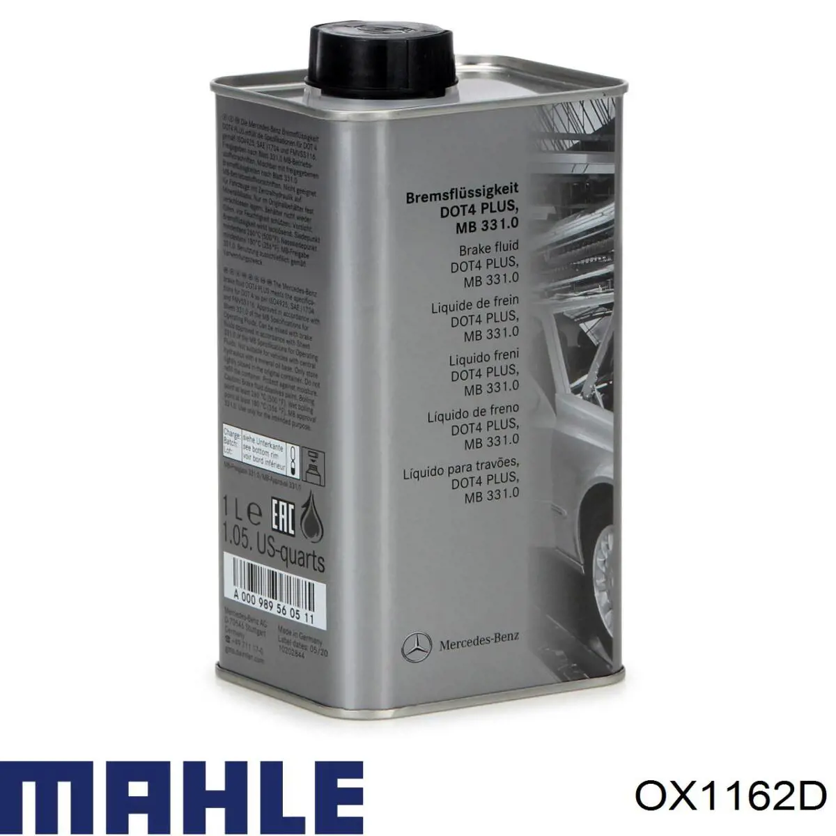 Filtro de aceite OX1162D Mahle Original