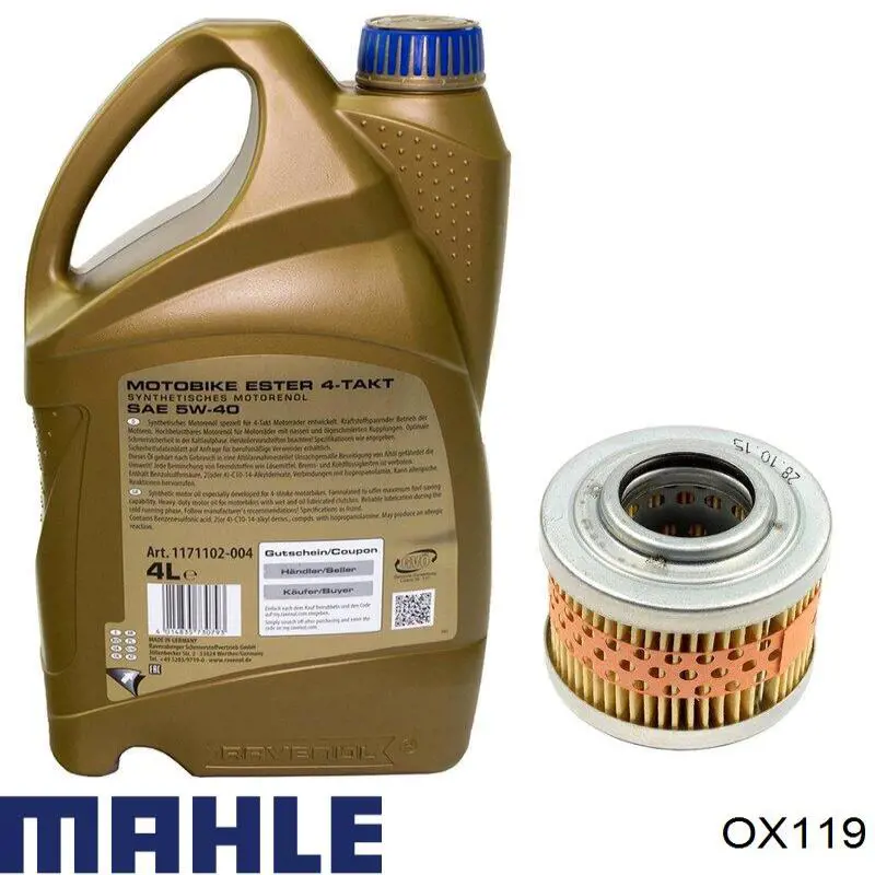 Масляный фильтр OX119 Mahle Original