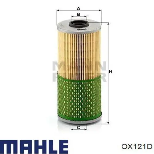 Купить OX121D Mahle Original Фильтр центробежный очистки масла