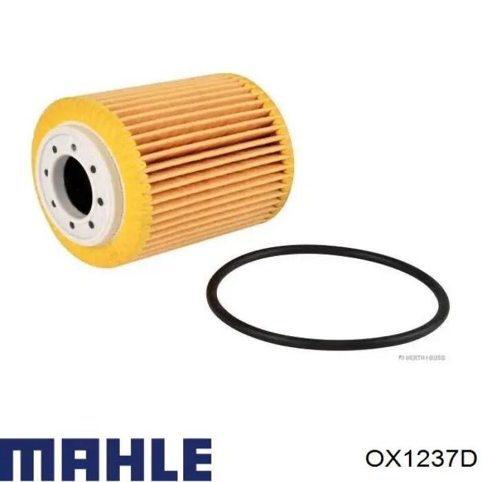 OX1237D Mahle Original filtro de óleo