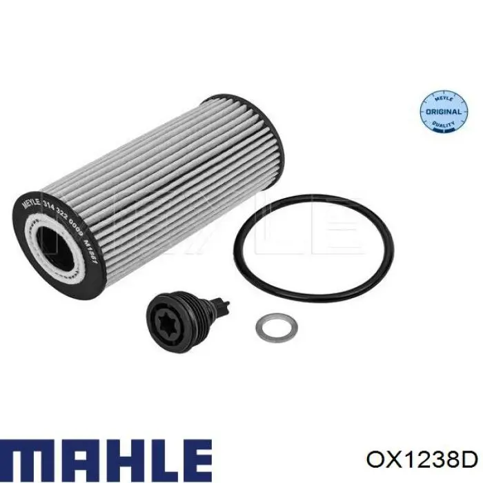 Фильтр очистки масла центробежный Mahle Original OX1238D цена, от 14.62 USD