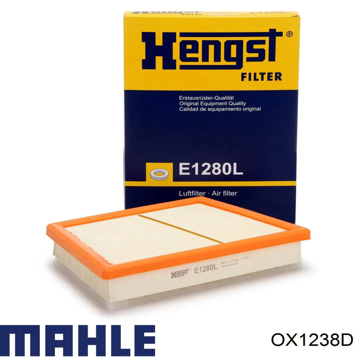 Масляный фильтр OX1238D Mahle Original
