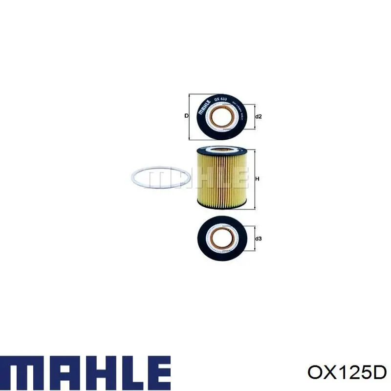 Filtro de aceite OX125D Mahle Original
