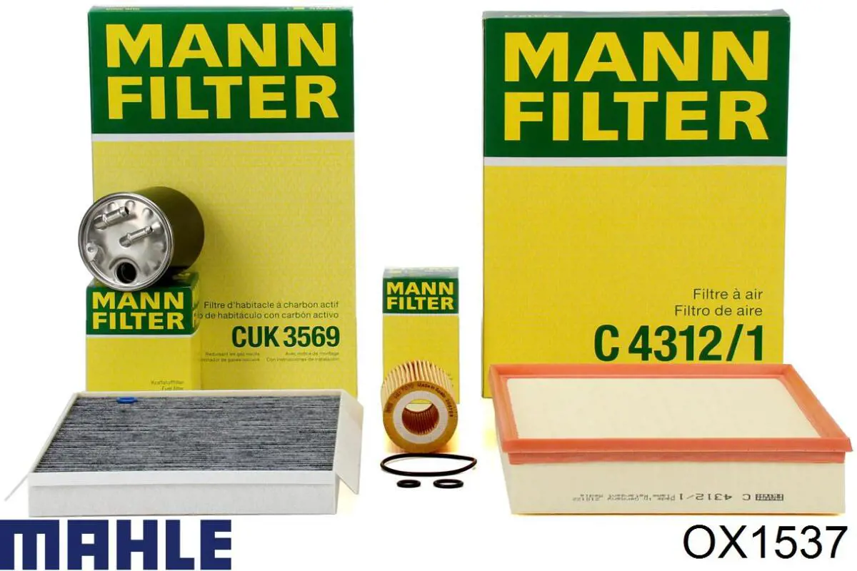 OX1537 Mahle Original Масляный фильтр двигателя