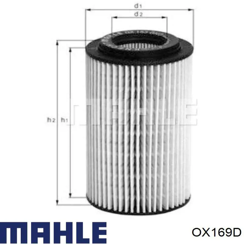 Масляный фильтр OX169D Mahle Original