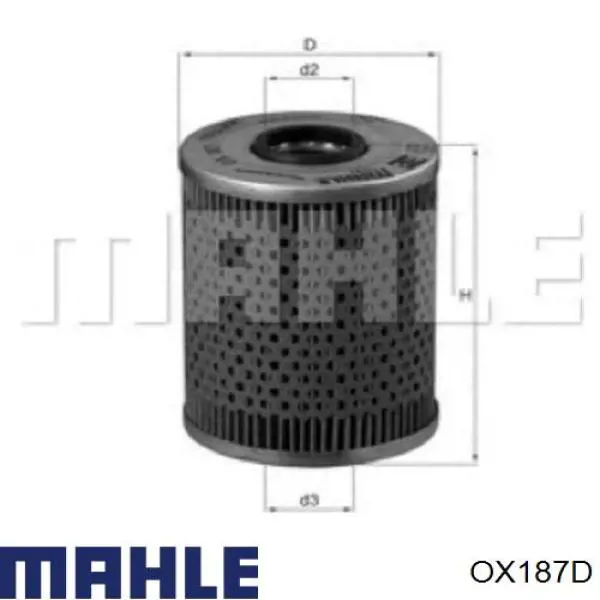 OX187D Mahle Original масляный фильтр
