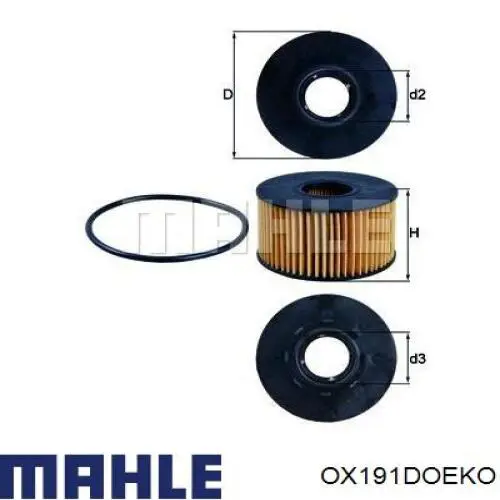 OX191DOEKO Mahle Original Масляный фильтр двигателя