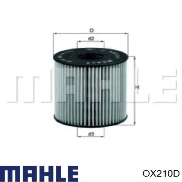 OX210D Mahle Original масляный фильтр