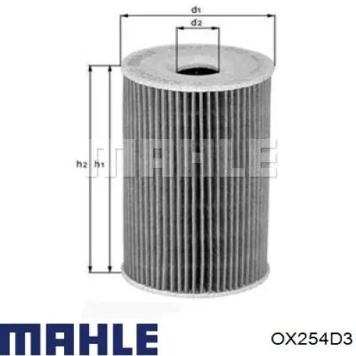 Масляный фильтр OX254D3 Mahle Original