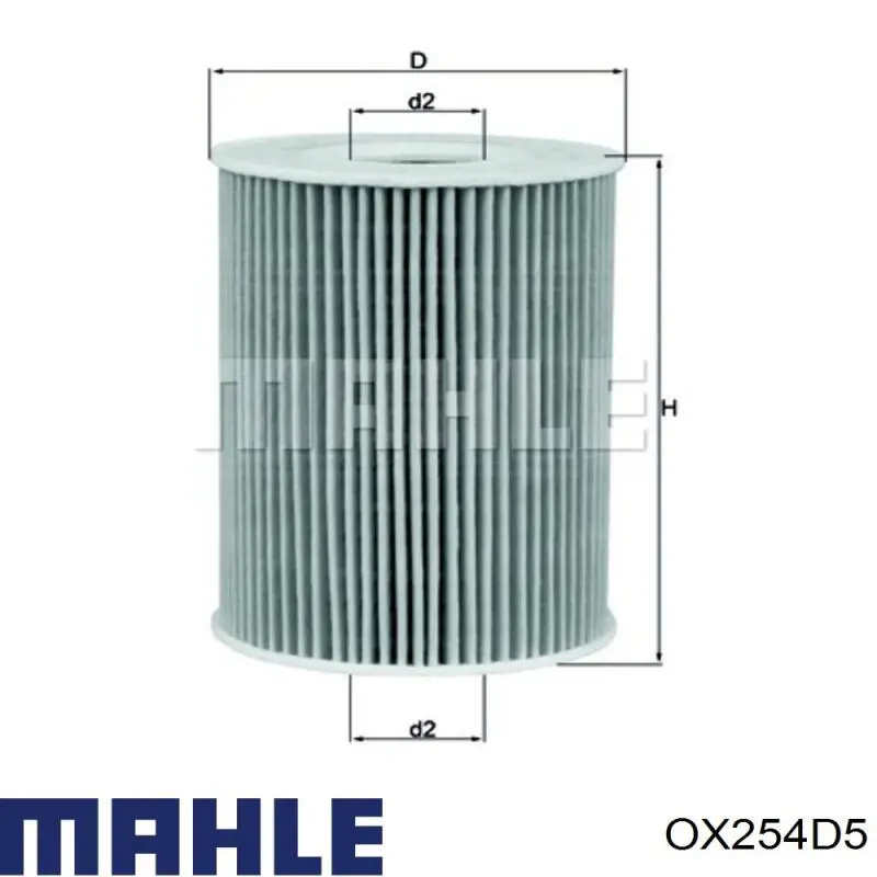 Масляный фильтр OX254D5 Mahle Original