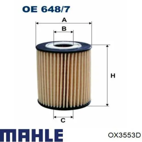 OX3553D Mahle Original Масляный фильтр двигателя