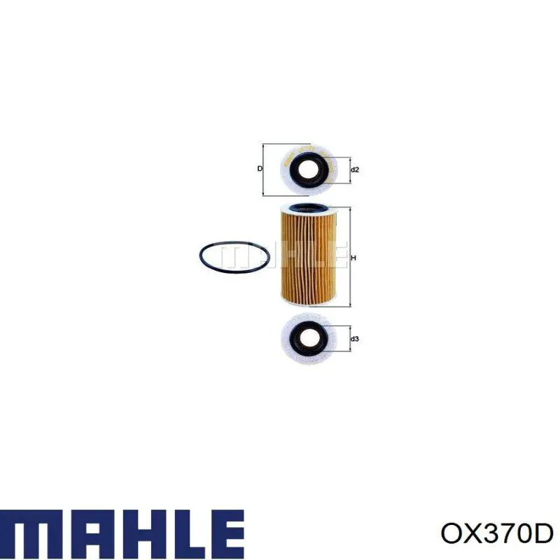 Масляный фильтр OX370D Mahle Original