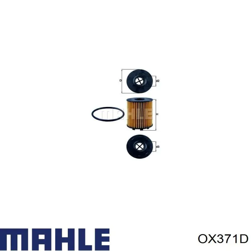 Filtro de aceite OX371D Mahle Original