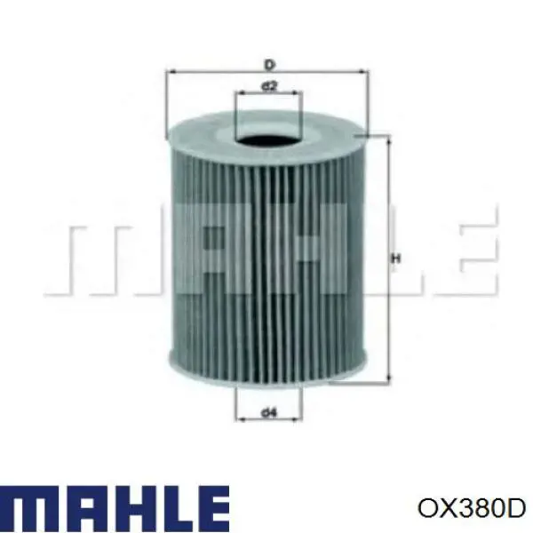 Filtro de aceite OX380D Mahle Original