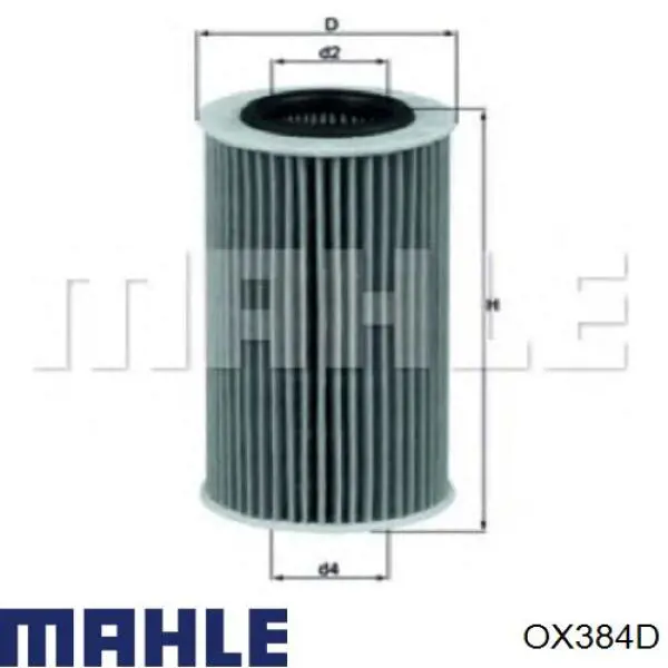 Масляный фильтр OX384D Mahle Original