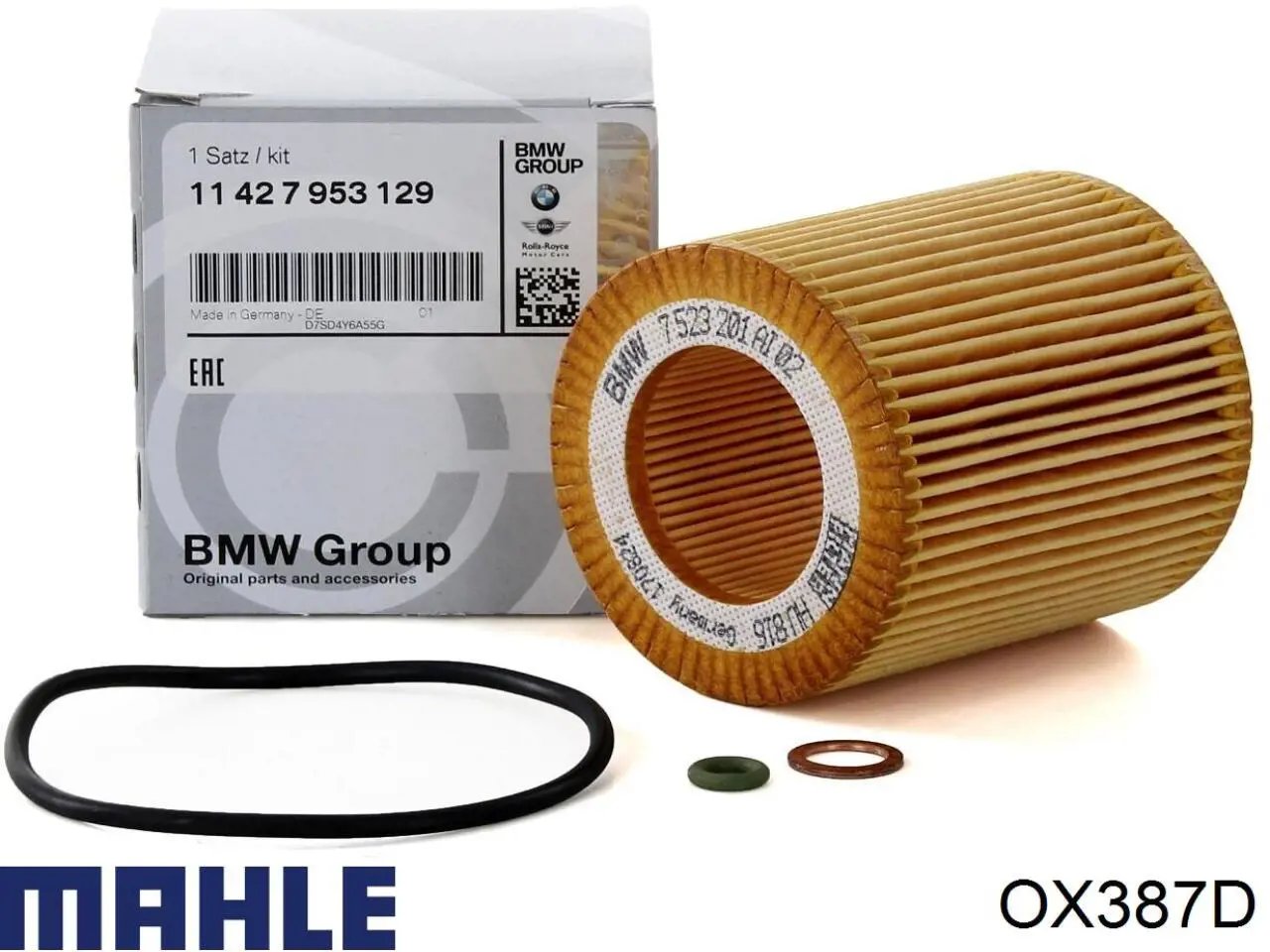 OX387D Mahle Original масляный фильтр