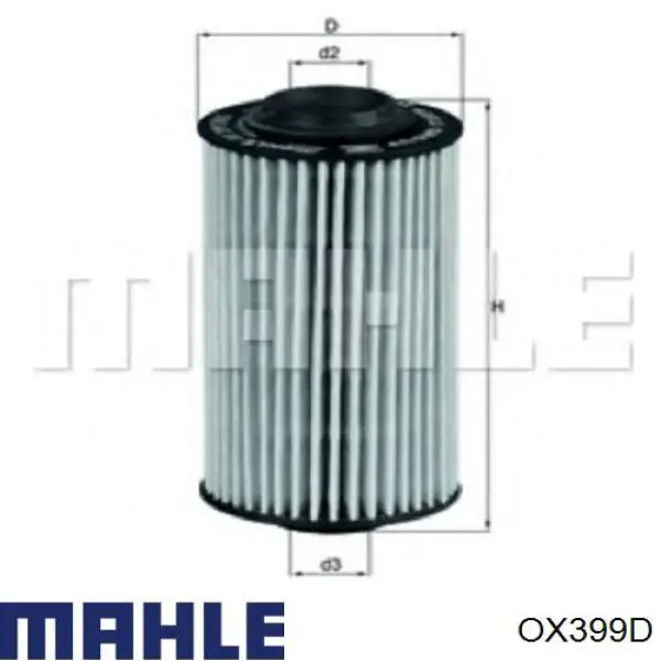 Масляный фильтр OX399D Mahle Original