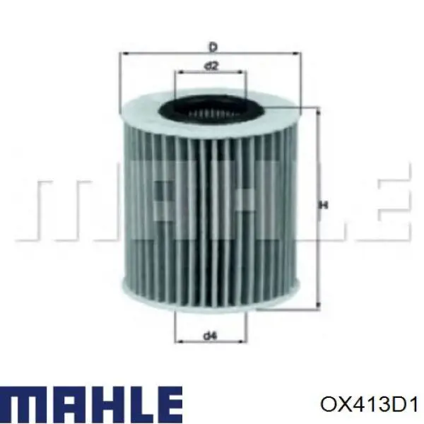 Масляный фильтр OX413D1 Mahle Original