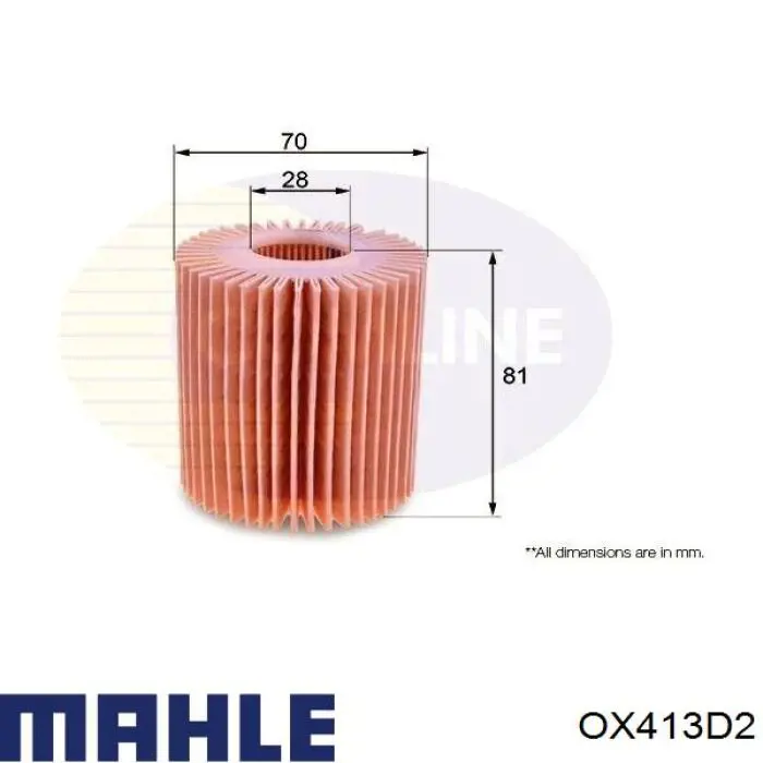 Фильтр очистки масла центробежный Mahle Original OX413D2 цена, от 6.51 USD