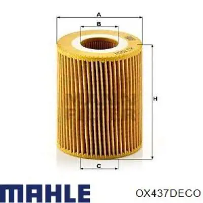 OX437DECO Mahle Original масляный фильтр
