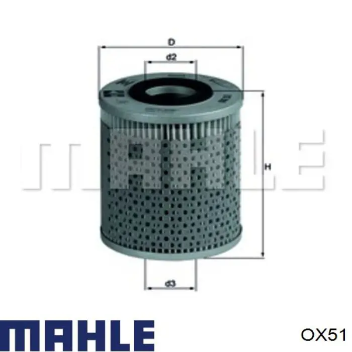 OX51 Mahle Original масляный фильтр