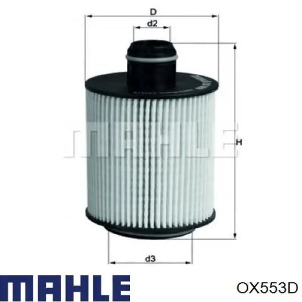 OX553D Mahle Original масляный фильтр