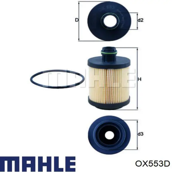 Купить OX553D Mahle Original Фильтр центробежный очистки масла