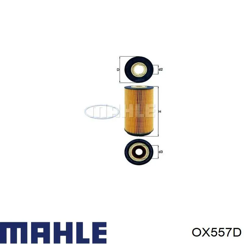 Масляный фильтр OX557D Mahle Original