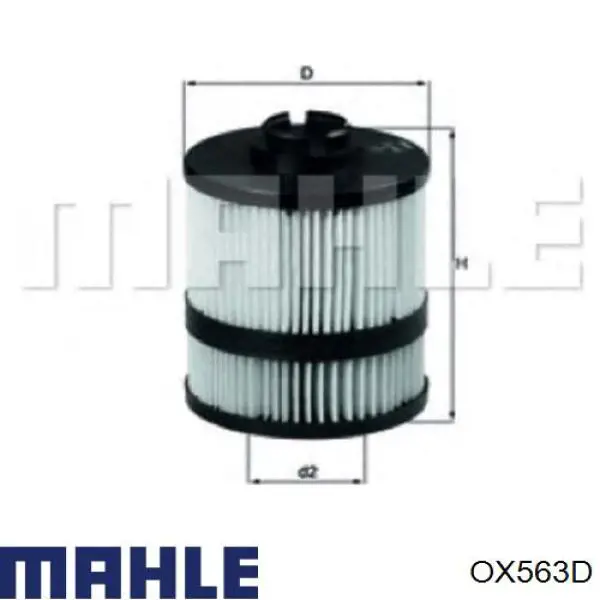 OX563D Mahle Original масляный фильтр