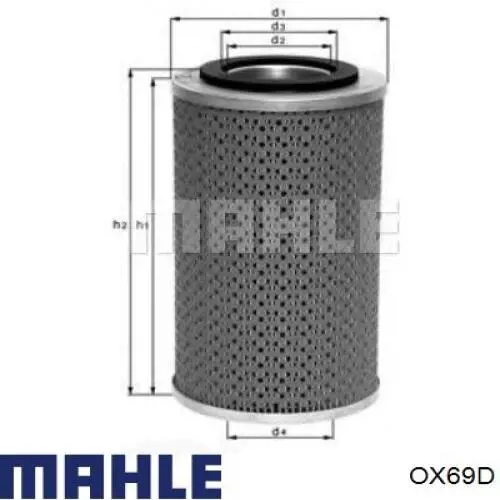 OX69D Mahle Original масляный фильтр