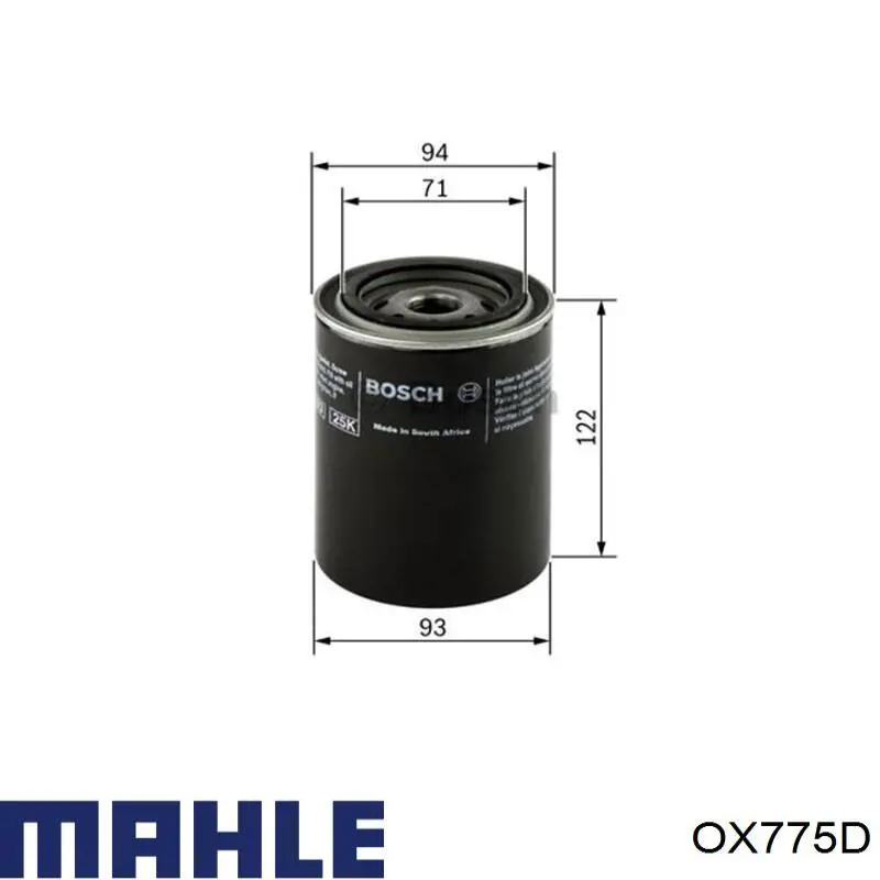 Filtro de aceite OX775D Mahle Original