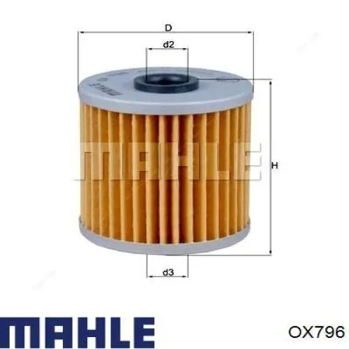 OX796 Mahle Original filtro de óleo