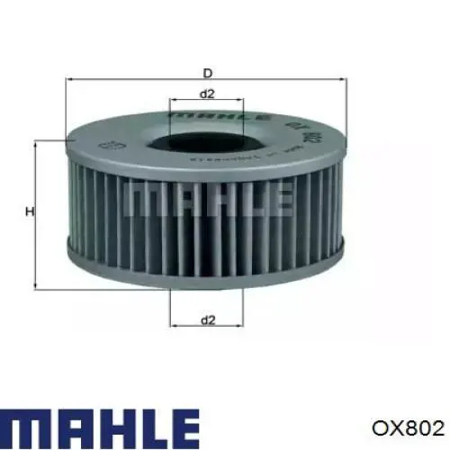 Масляный фильтр OX802 Mahle Original