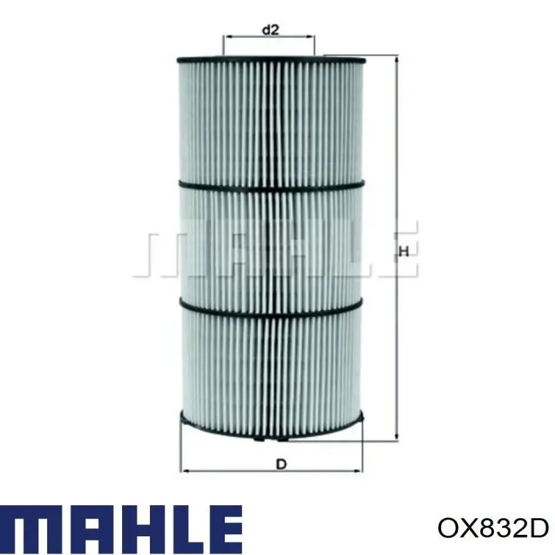 Масляный фильтр OX832D Mahle Original