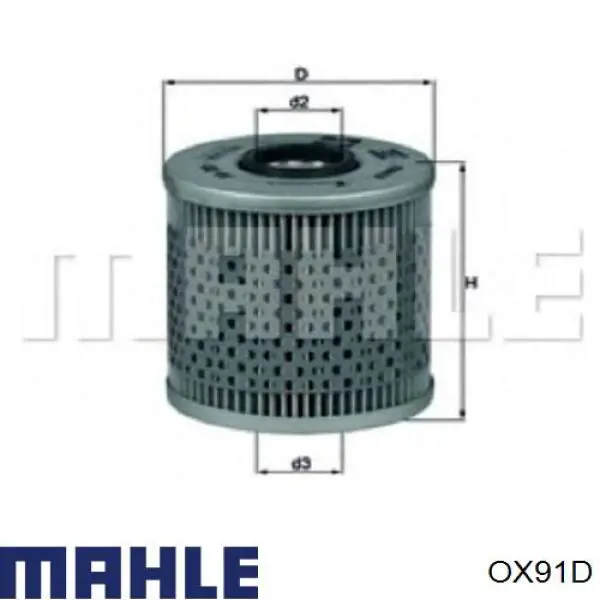 OX91D Mahle Original масляный фильтр