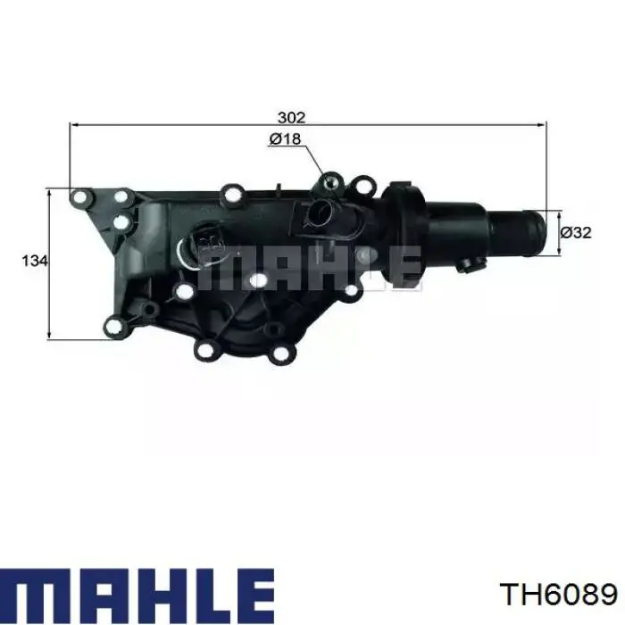Корпус термостата Mahle Original TH6089