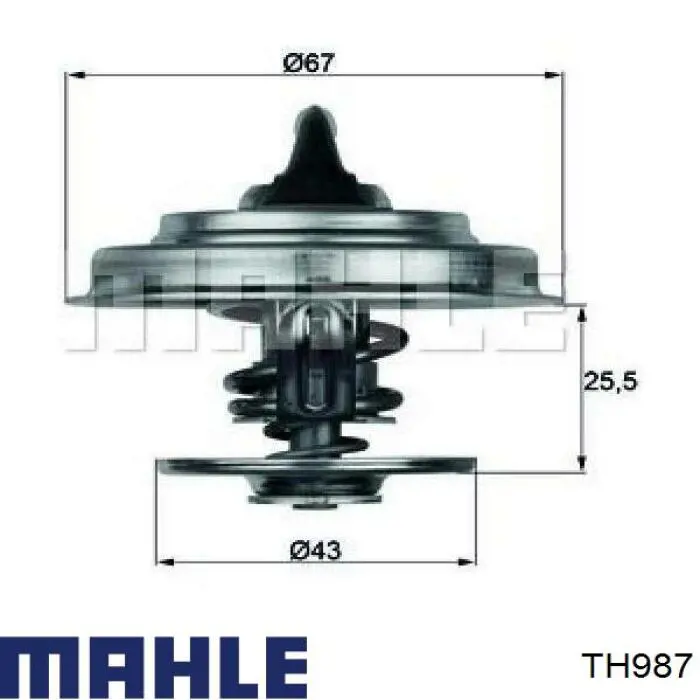 TH987 Mahle Original Авто термостат