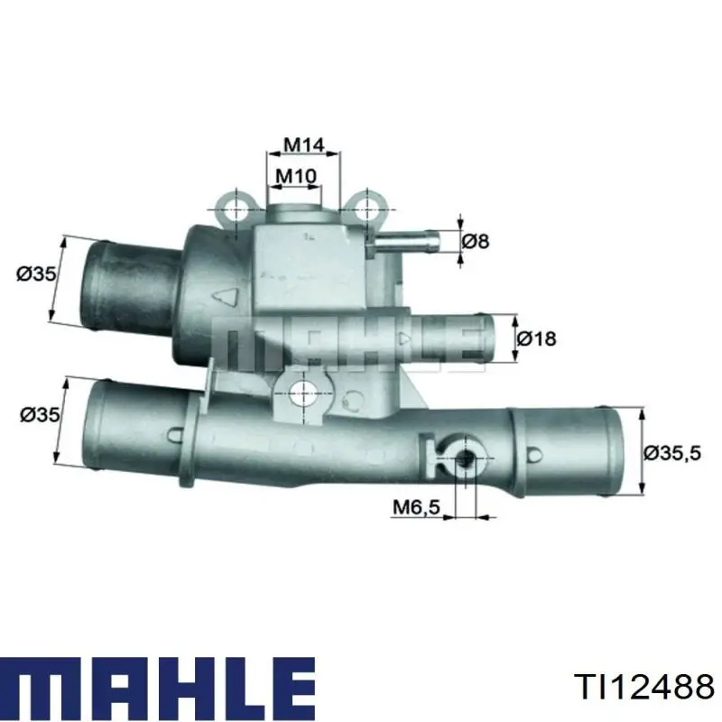 TI 124 88 Mahle Original термостат