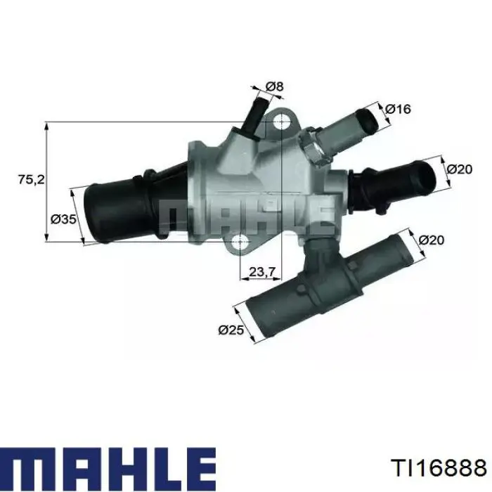 Термостат TI16888 Mahle Original