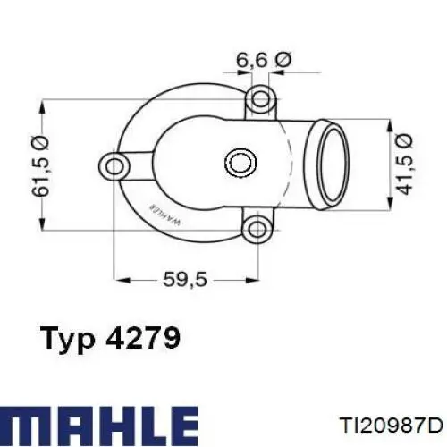Термостат в сборе Mahle Original TI20987D