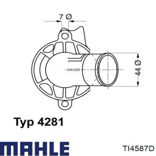 Термостат в корпусе Mahle Original TI4587D цена, от 26.73 USD