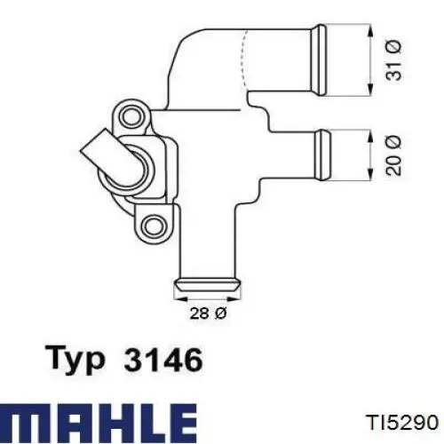 Термостат TI5290 Mahle Original