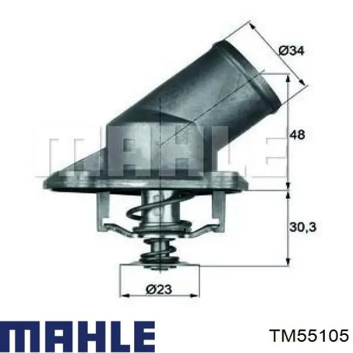 Термостат в сборе Mahle Original TM55105