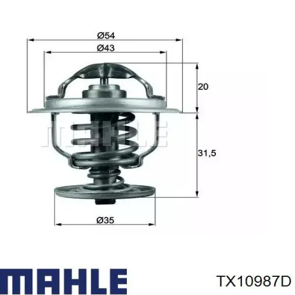 TX10987D Mahle Original термостат