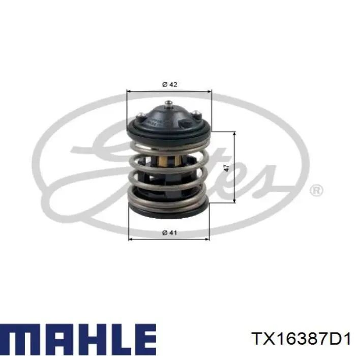 Купить TX16387D1 Mahle Original Автомобильный термостат