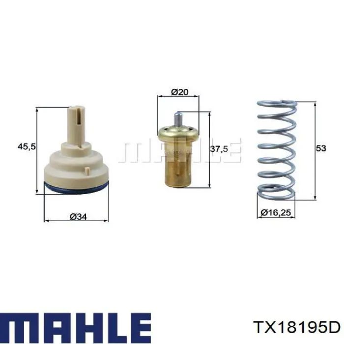 TX18195D Mahle Original термостат