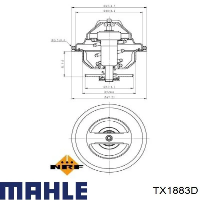 Термостат в корпусе Mahle Original TX1883D цена, от 10.97 USD